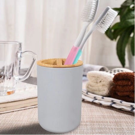 6 - Piece Bamboo Bathroom Accessories Set - Urban Jiko