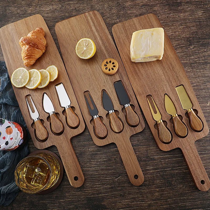 Acacia Cheese Board (with Utensils) - Urban Jiko