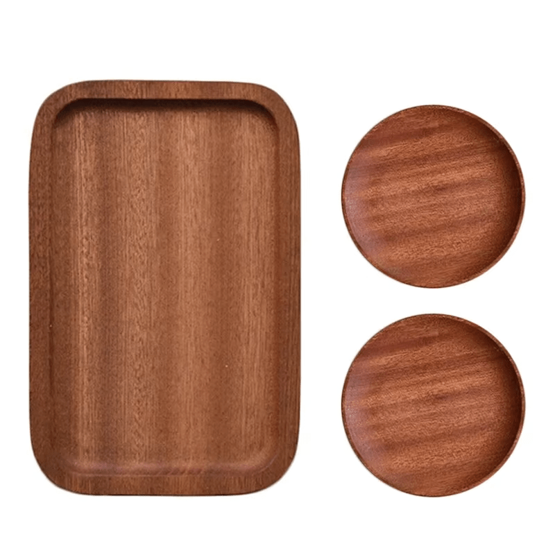 Acacia Wood Side Trays - Urban Jiko