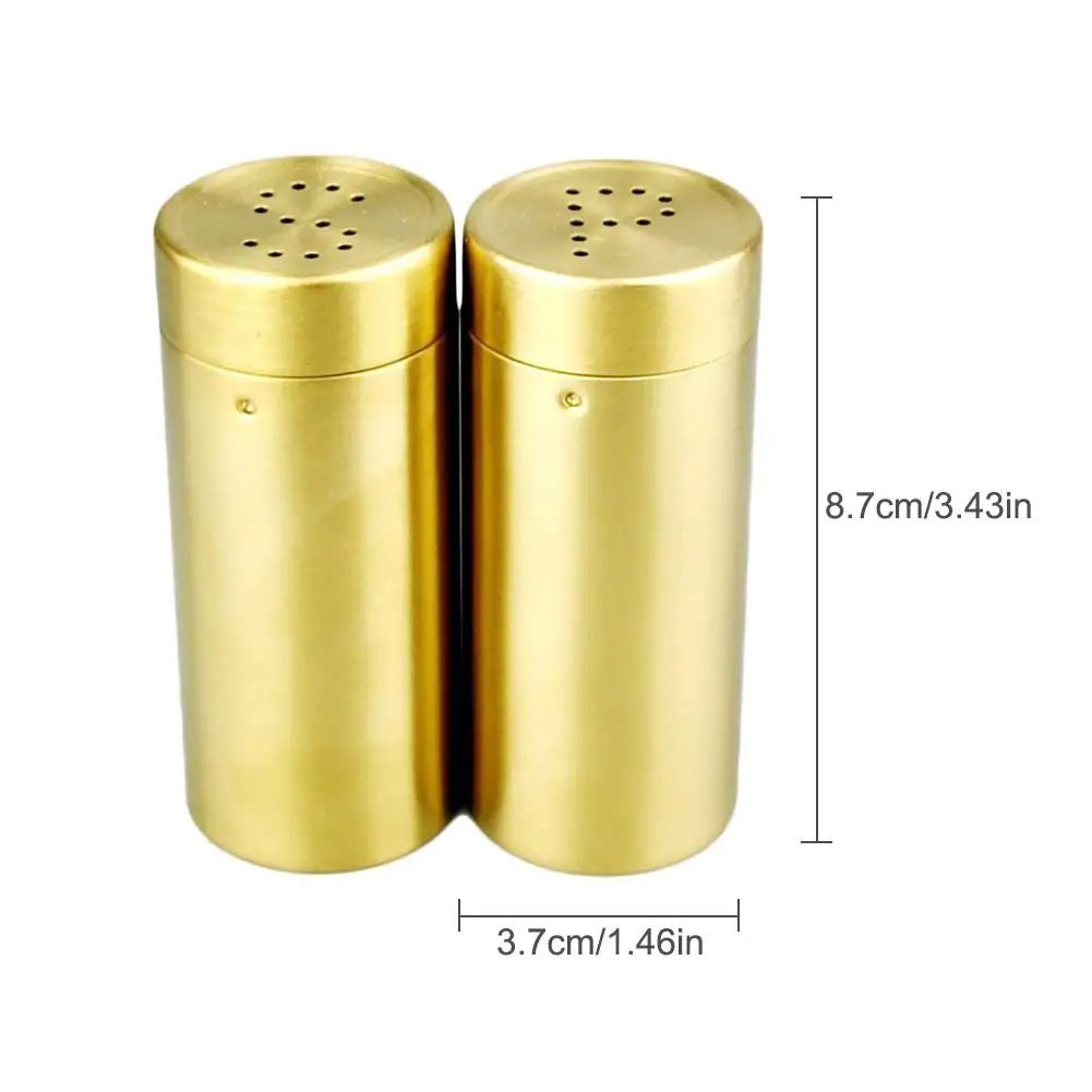 Gold Salt & Pepper Shaker Set - Urban Jiko